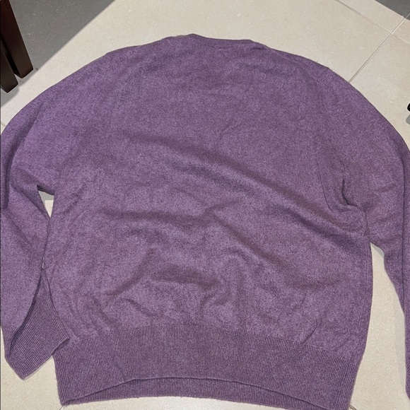 Naadam 100% Cashmere Purple - crew neck sweater - size Large-excellent condition - Picture 9 of 9
